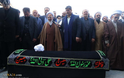 Secretary-General of AhlulBayt (a.s.) World Assembly attends at funeral c ( (33).jpg